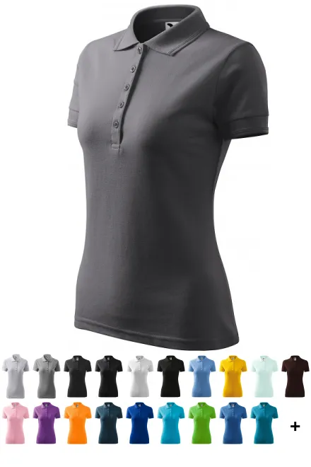 Polo elegante da donna, grigio acciaio