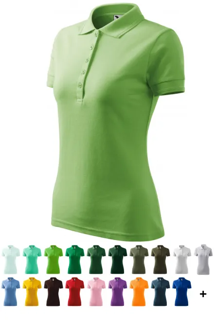 Polo elegante da donna, verde pisello