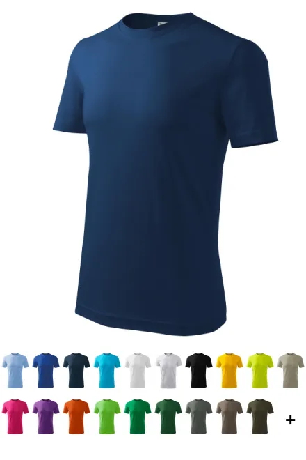 T-shirt classica da uomo, blu notte