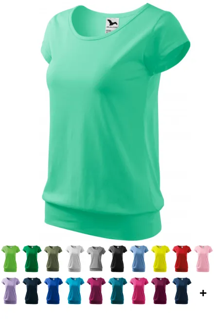 T-shirt da donna alla moda, menta