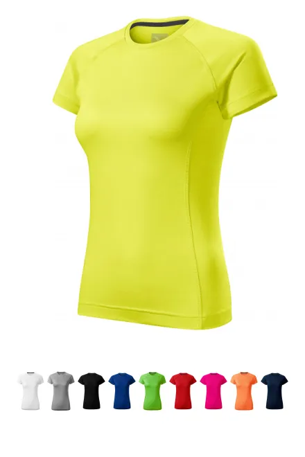 T-shirt da donna per lo sport, giallo neon