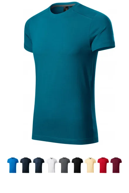 T-shirt da uomo decorata, petrol blue