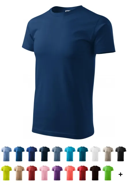 T-shirt semplice da uomo, blu notte