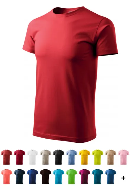 T-shirt semplice da uomo, rosso