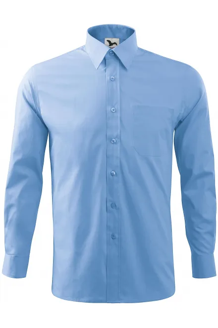 Maglia da uomo a maniche lunghe - cielo blu, 3XL