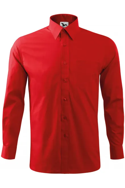 Maglia da uomo a maniche lunghe - rosso, 3XL