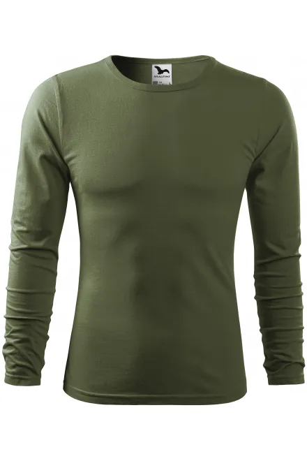 Maglietta a manica lunga da uomo - khaki, S