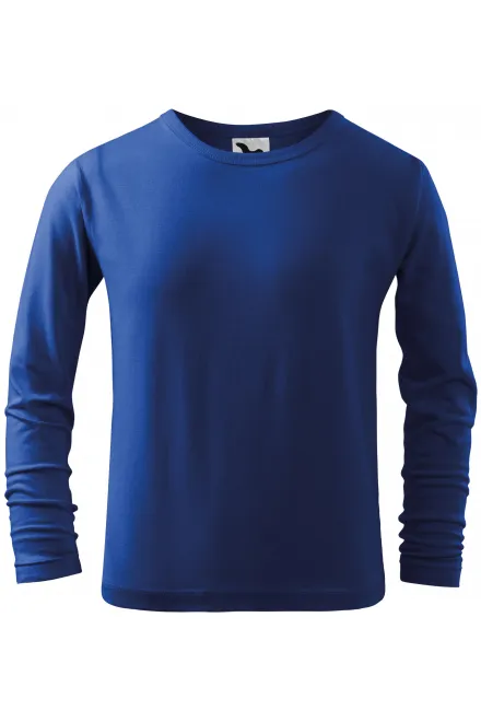 Maglietta a maniche lunghe per bambini - blu reale, 128 cm / 12 anni