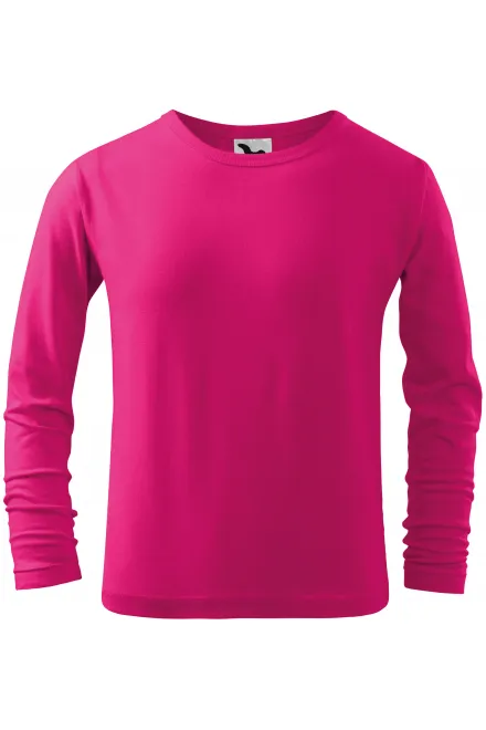 Maglietta a maniche lunghe per bambini - lampone, 128 cm / 12 anni