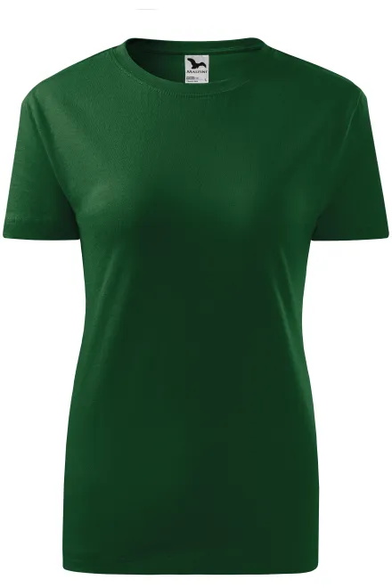 Maglietta classica da donna - verde bottiglia, S