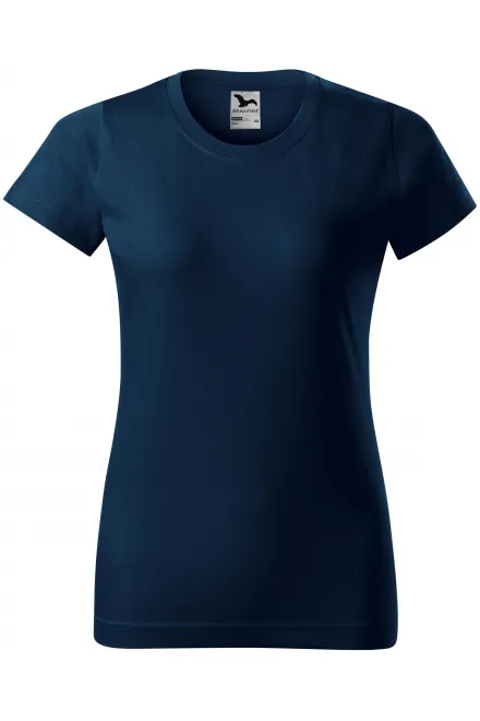 Maglietta semplice da donna - blu scuro, XS