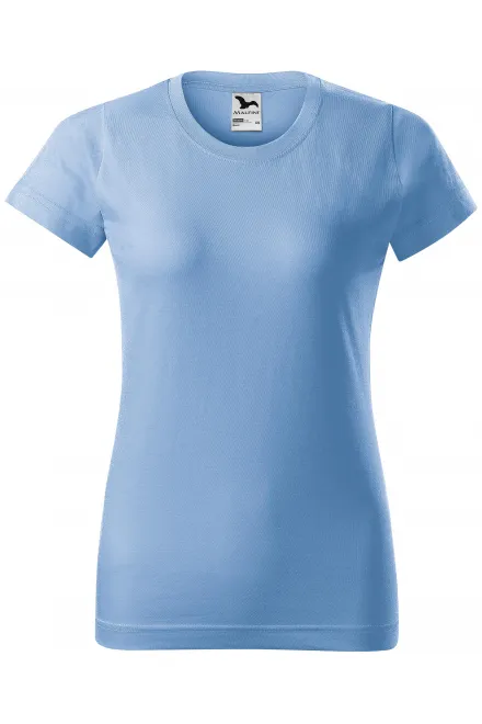Maglietta semplice da donna - cielo blu, XS
