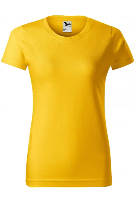 Maglietta semplice da donna - giallo, XS