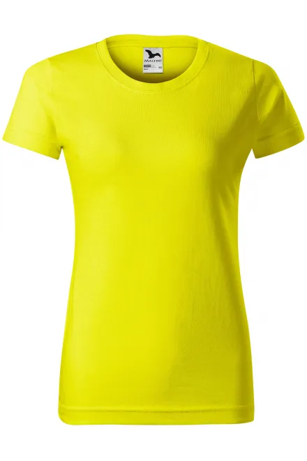 Maglietta semplice da donna - limone giallo, XS