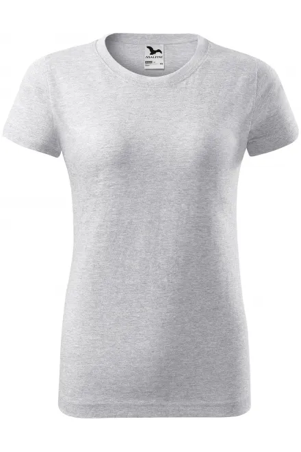Maglietta semplice da donna - marmo grigio chiaro, XS