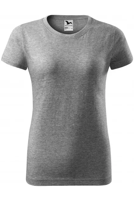 Maglietta semplice da donna - marmo grigio scuro, XS