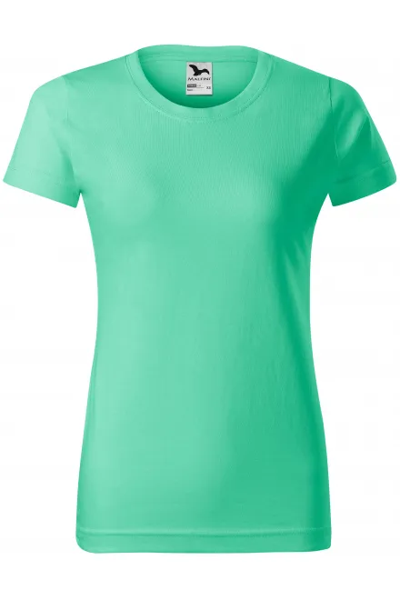 Maglietta semplice da donna - menta, XS