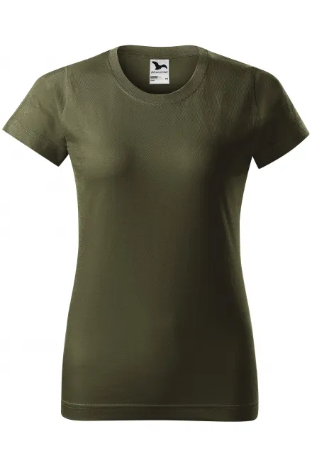 Maglietta semplice da donna - military, XS