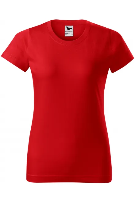 Maglietta semplice da donna - rosso, XS