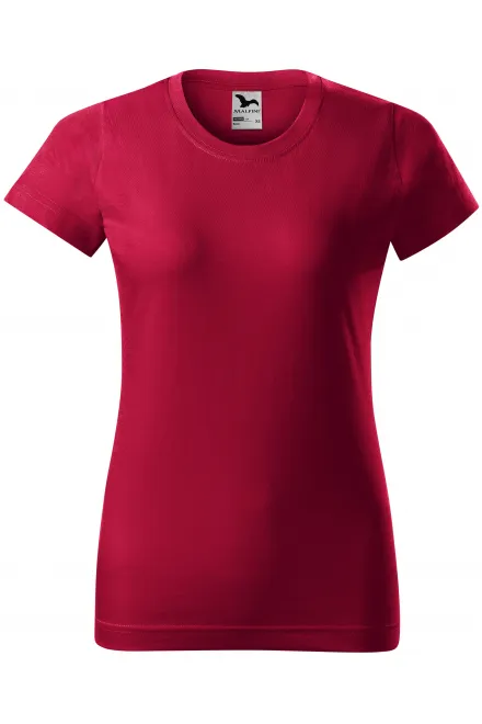 Maglietta semplice da donna - rosso marlboro, XS