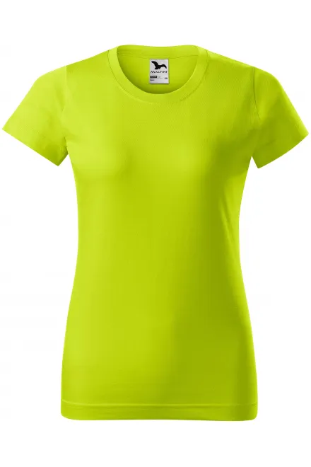 Maglietta semplice da donna - verde lime, XS