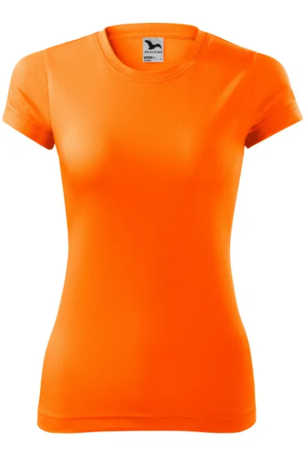 Maglietta sportiva da donna - arancio neon, M