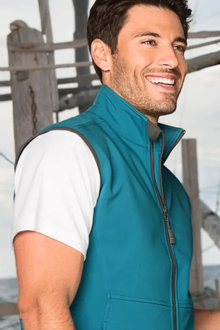 Gilet da uomo, turchese scuro