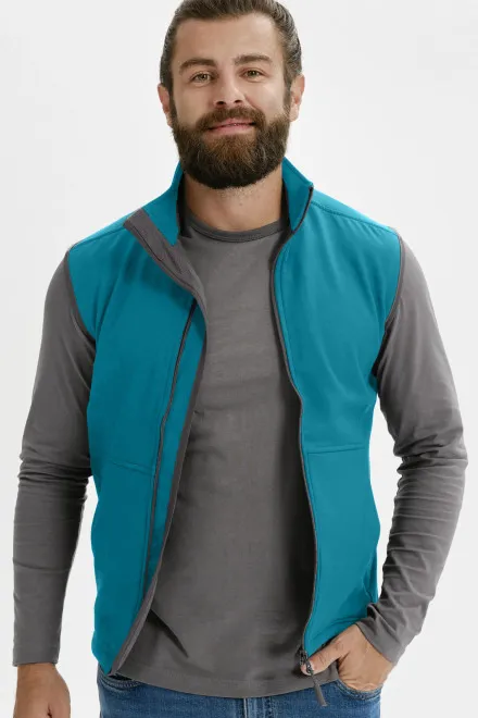Gilet da uomo, turchese scuro