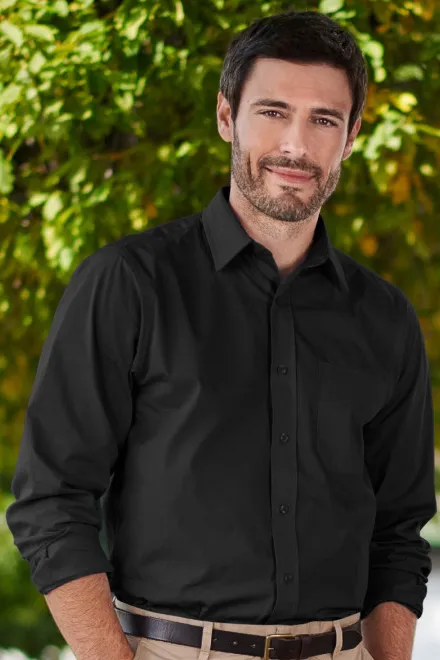 Maglia da uomo a maniche lunghe, nero