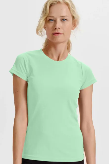 Maglietta sportiva da donna, menta leggera