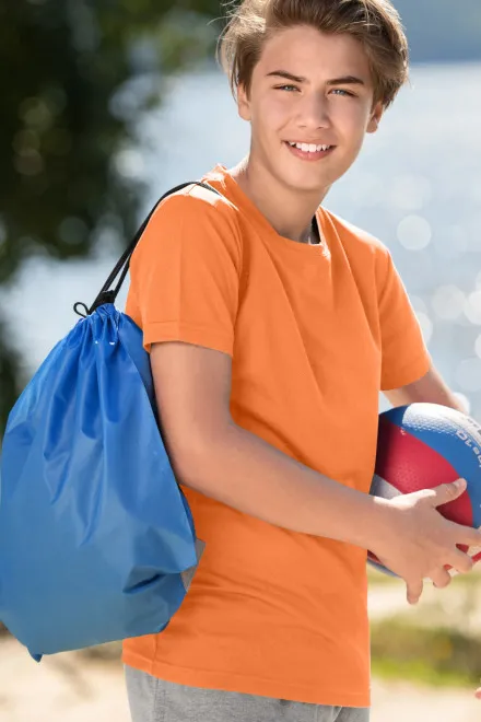 Maglietta sportiva per bambini, mandarino al neon