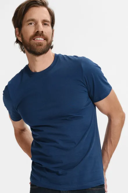 T-shirt classica da uomo, blu notte