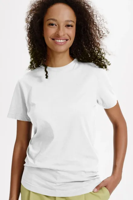 T-shirt da donna in cotone biologico, bianco