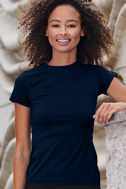 T-shirt da donna per lo sport, blu scuro