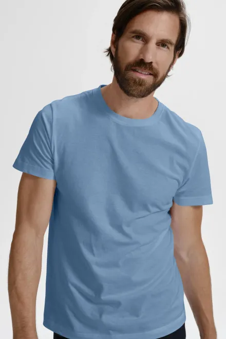 T-shirt semplice da uomo, cielo blu