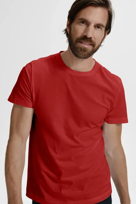 T-shirt semplice da uomo, rosso