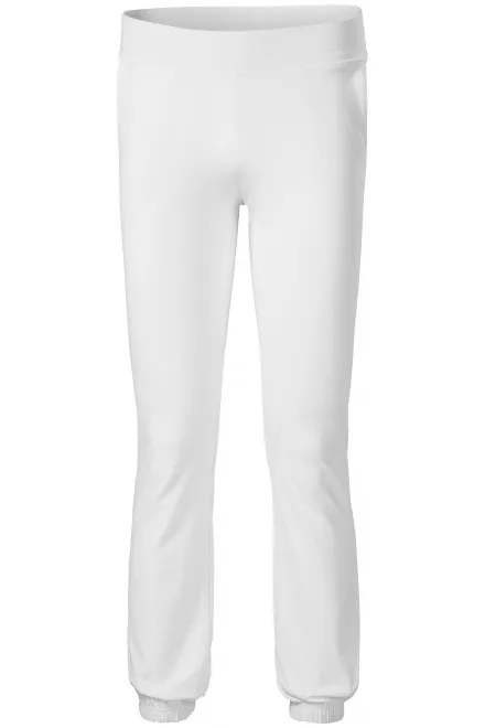 Pantaloni della tuta da donna con tasche - bianco, 2XL
