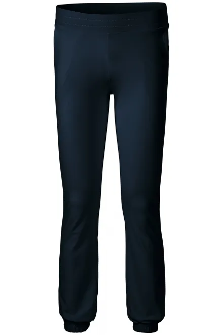 Pantaloni della tuta da donna con tasche - blu scuro, 2XL