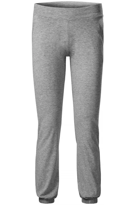 Pantaloni della tuta da donna con tasche - marmo grigio scuro, 2XL