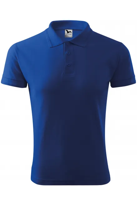 Polo ampia da uomo - blu reale, S