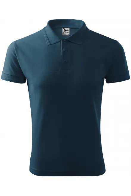 Polo ampia da uomo - blu scuro, S