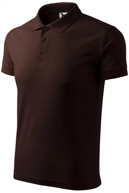 Polo ampia da uomo, caffè