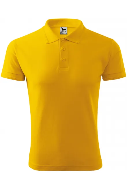 Polo ampia da uomo - giallo, S