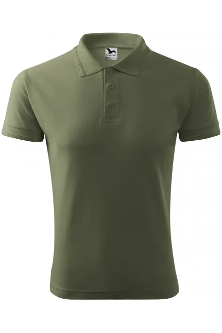 Polo ampia da uomo - khaki, S