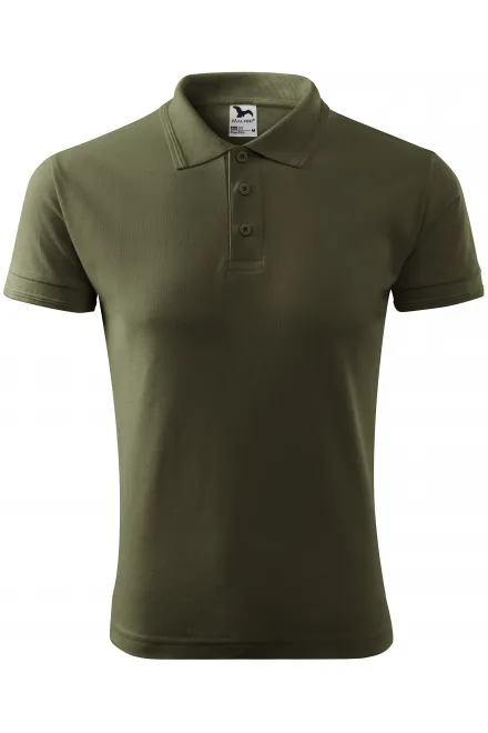 Polo ampia da uomo - military, S