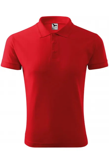 Polo ampia da uomo - rosso, S