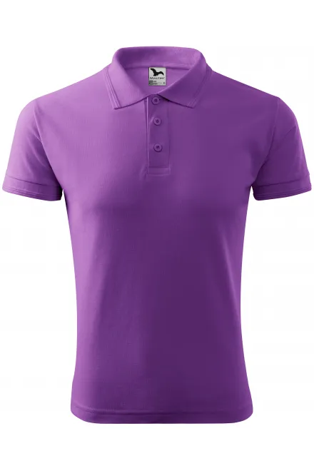 Polo ampia da uomo - viola, S