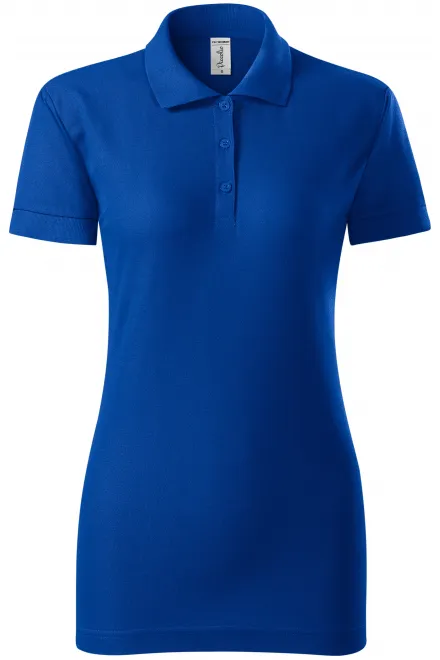 Polo donna aderente - blu reale, S