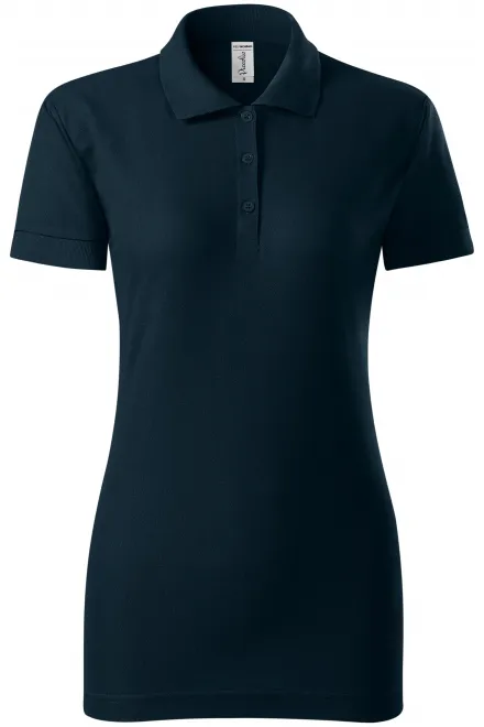 Polo donna aderente - blu scuro, S