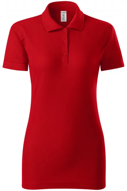 Polo donna aderente - rosso, S